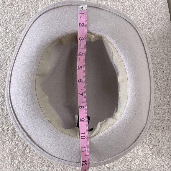 5/$25 Le Chateau Light Grey  Wool Wide Brim Hat - Picture 9 of 15